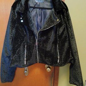 Foxblood "On The Prowl" Faux Fur Moto Jacket